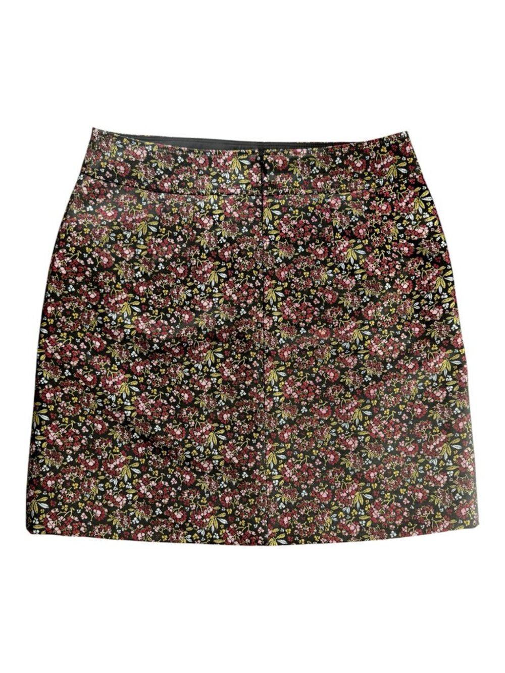 Ann Taylor LOFT Hydrangea Pocket Shift Mini Skirt Jacquard Floral Women's Size 8 - Picture 7 of 9